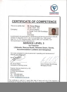 Certificate Lifeboat Fasmer-Surya-Wijaya2011.